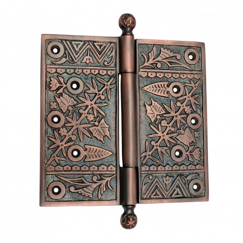 6" x 6" Brass Decorative Hinge